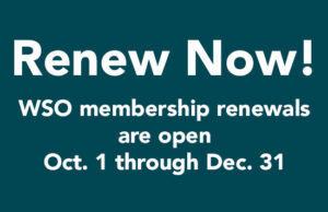 Renew your WSO membership now!
