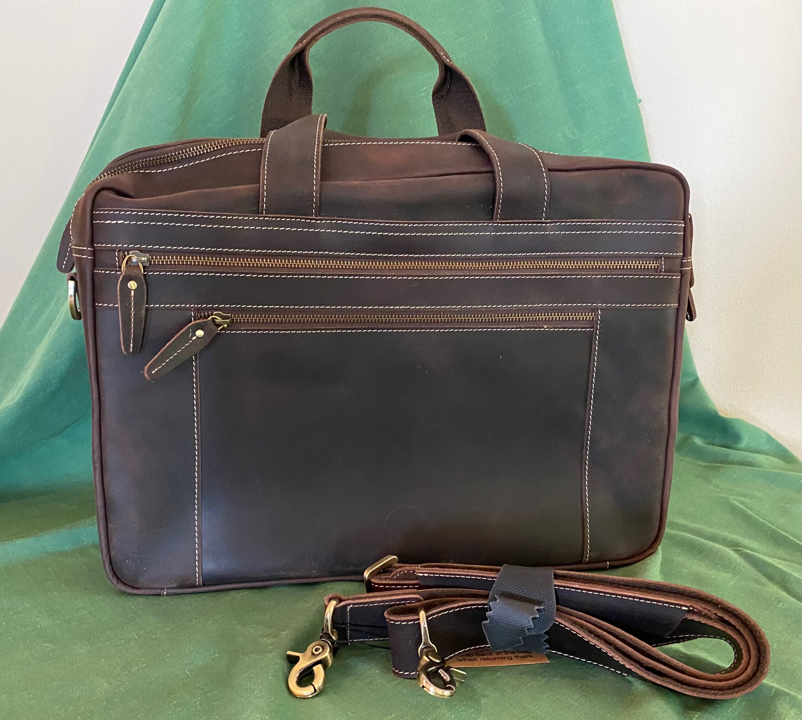 Leather Briefcase / Tote by TIDING