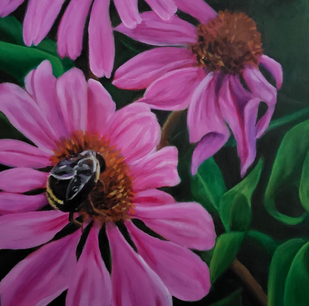 Lightness of Bee-ing Painting by Debbie Teeter